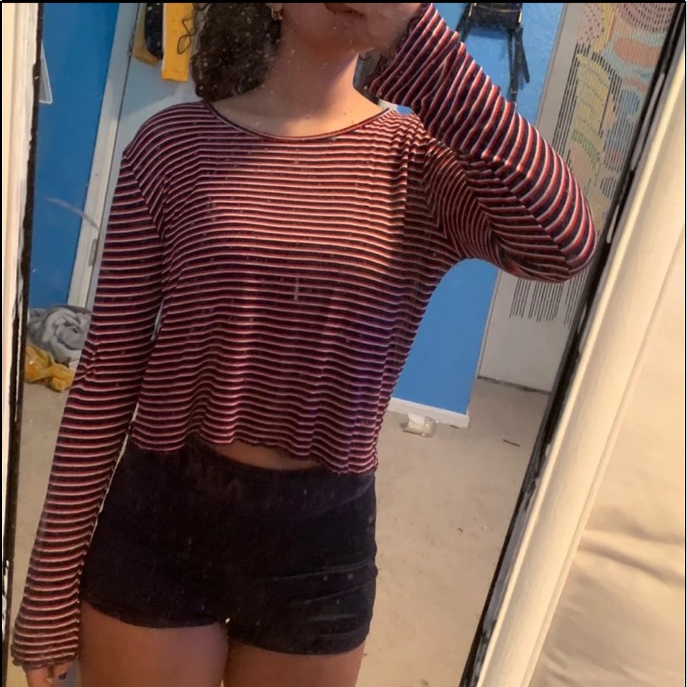multi striped long sleeve